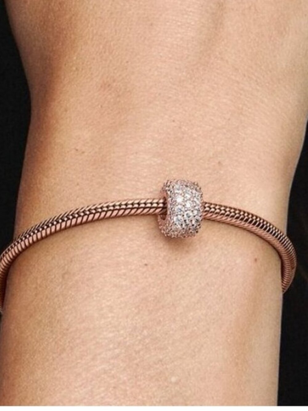 Pandora Sparkling Pavé Triple-row Charm|Pendant